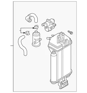 8s0-201-797-g Audi Genuine Vapor Canister