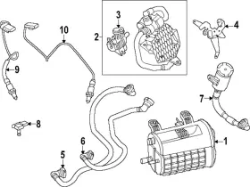 16-13-7-486-244 Bmw Genuine Vapor Canister