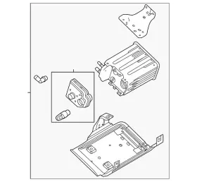 Cx-2444 Ford Genuine Motorcraft Vapor Canister
