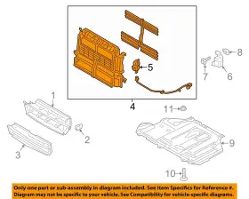Dm5z8475a Ford Oem 07-18 C-max Mark Lt Radiator Support Splash Shields-shutter