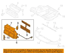 F1ez8475a Ford Oem 16-18 Focus Radiator Support Splash Shields-shutter