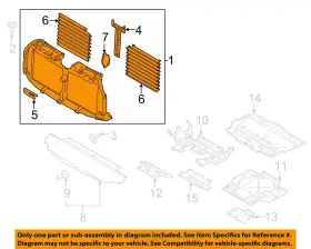 Jl3z8475d Ford Oem 18-20 F-150 Radiator Support Splash Shields-shutter