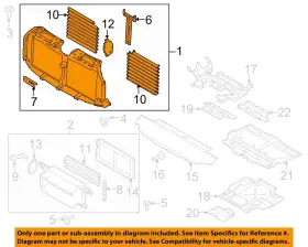 Jl3z8475e Ford Oem 18-20 F-150 Radiator Support Splash Shields-shutter