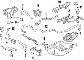 Honda 17300-t61-a01 Genuine Vapor Canister