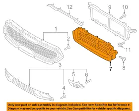 Kia Oem 86951g5050 2019 Niro Front Bumper Grille Components-shutter