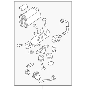 Lr072670 Land-rover Genuine Vapor Canister