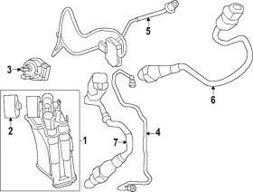 254-470-68-01 Mercedes-benz Genuine Vapor Canister