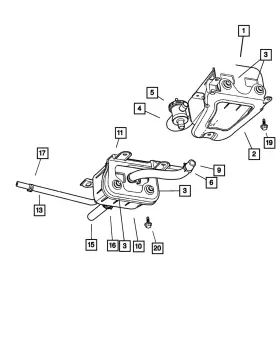 4861440aa Mopar Genuine Vapor Canister