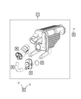 52029779ag Mopar Genuine Vapor Canister Assembly