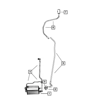 52113549aj Mopar Genuine Vapor Canister