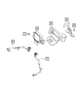 68192613aa Mopar Genuine Heat Shield