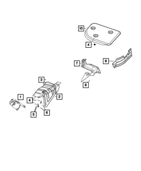 68261891aa Mopar Genuine Heat Shield