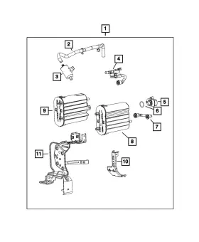 68397078ab Mopar Genuine Vapor Canister