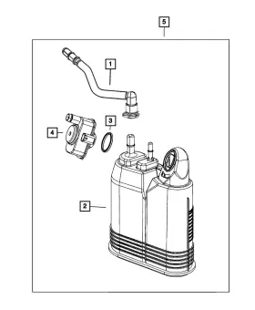 68403027ad Mopar Genuine Vapor Canister Assembly
