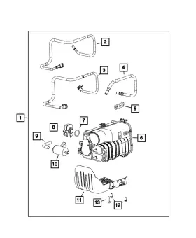 68631009aa Mopar Genuine Vapor Canister