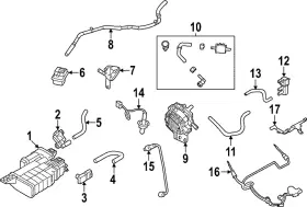 14950-6rr1a Nissan Genuine Vapor Canister