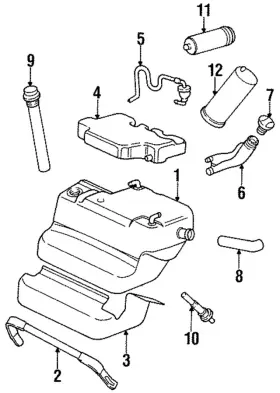 993-201-221-03 Porsche Genuine Vapor Canister 993-201-221-03 Porsche Genuine Vapor Canister