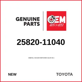 25820-11040 Toyota Genuine 1997 Corolla Bimetal Vacuum Switching Valve No.1