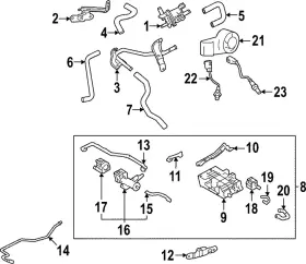 77730-0c050 Toyota Genuine Vapor Canister