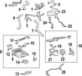 77740-0c150 Toyota Genuine Vapor Canister