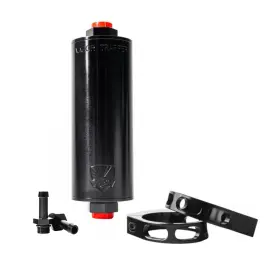 Vapor Trapper Vt6blk-3/8-p Black 6 Inch Charcoal Canister With 3/8 Fitting Premium Installation