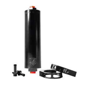 Vapor Trapper Vt8blk-3/8-p Black 8 Inch Charcoal Canister With 3/8 Fitting Premium Installation