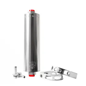 Vapor Trapper Vt8sil-3/8-p Silver 8 Inch Charcoal Canister With 3/8 Fitting Premium Installatio