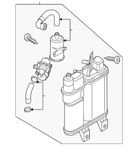 561-201-797-h Volkswagen Genuine Vapor Canister