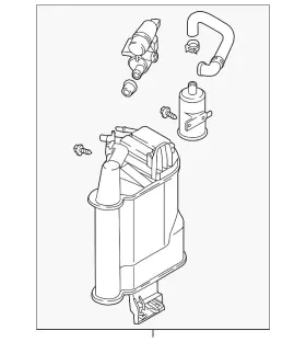 5q0-201-797-ae Volkswagen Genuine Vapor Canister