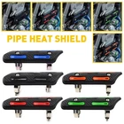 Pipe Protector Heat Shield Universal Fit Suzusi Honda Carbon Fiber Style Eoa New. Price: $13.99.