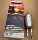 Genuine Ford Motorcraft FG-1063 Fuel Filter Expedition Lincoln Navigator Part New. Price: $49.95.