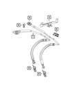 Genuine Mopar Fuel Vapor Tube 68264863AA New. Price: $74.11.