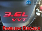 Dodge 3.6L Vvt Grand Caravan Engine Decals 11 13 14 15 16 17 18 19 20 22 New. Price: $13.00.
